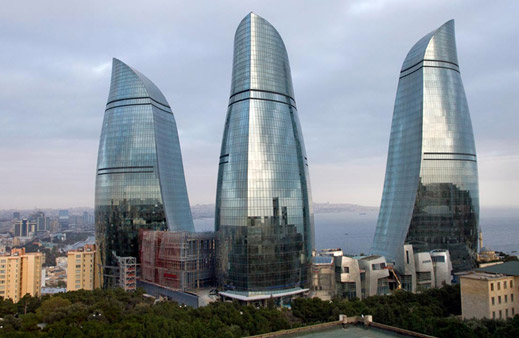 Flame Towers Baku, Azerbaıjan